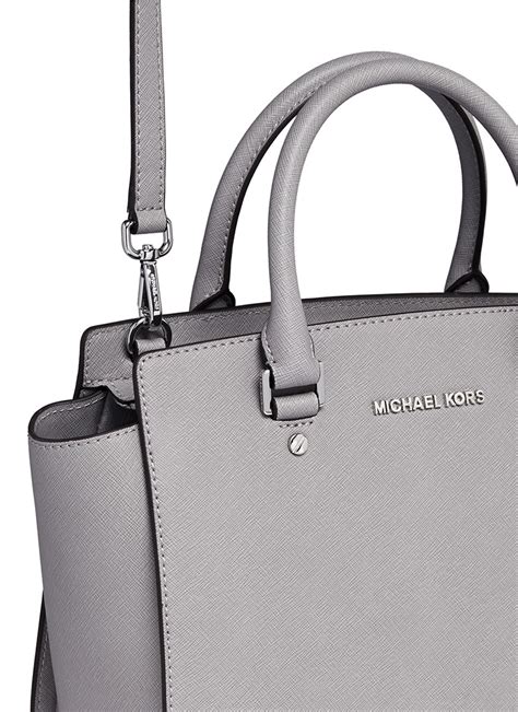 michael kors grey selma bag|michael kors selma medium.